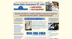 Desktop Screenshot of homeautoinsurancesc.com